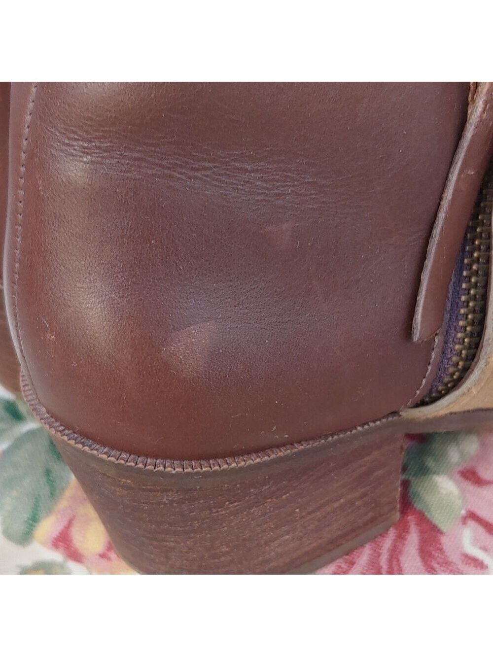 Madewell Low Chelsea Brown Leather and Tan Suede Ankle Boots Women's size 8.5 - Picture 13 of 17